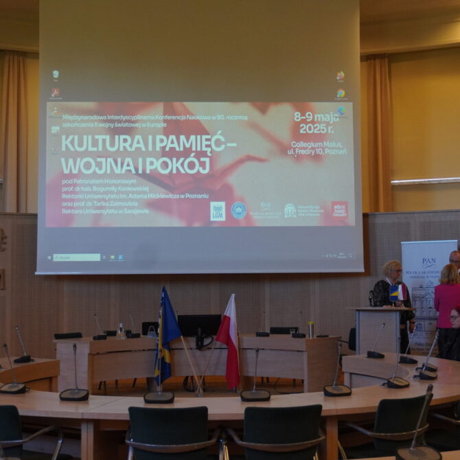 Conference: ‘Culture and Memory – War and Peace’ (8–9 May 2025, Poznań)
