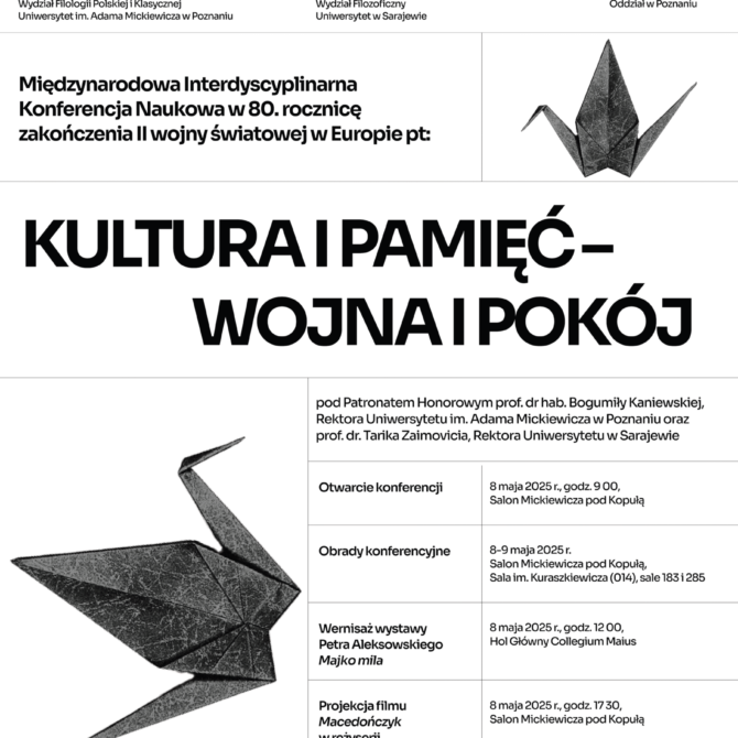 Culture and memory – war and peace